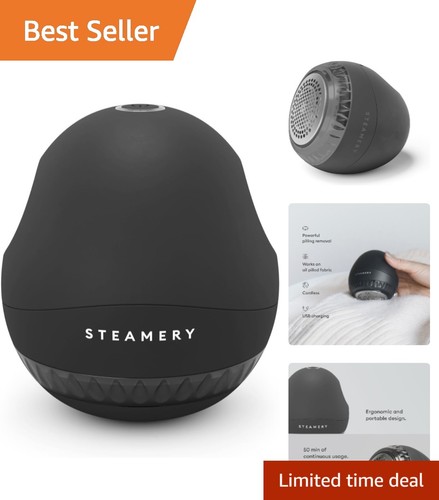 Black fabric shaver portable - fabric,